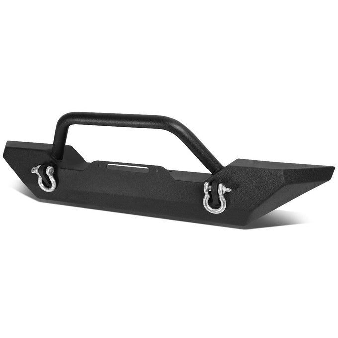 D-Motoring - Front Bumper - Mid Width Style - Auxilary Light Mounts - 07-17 Jeep Wrangler - 2