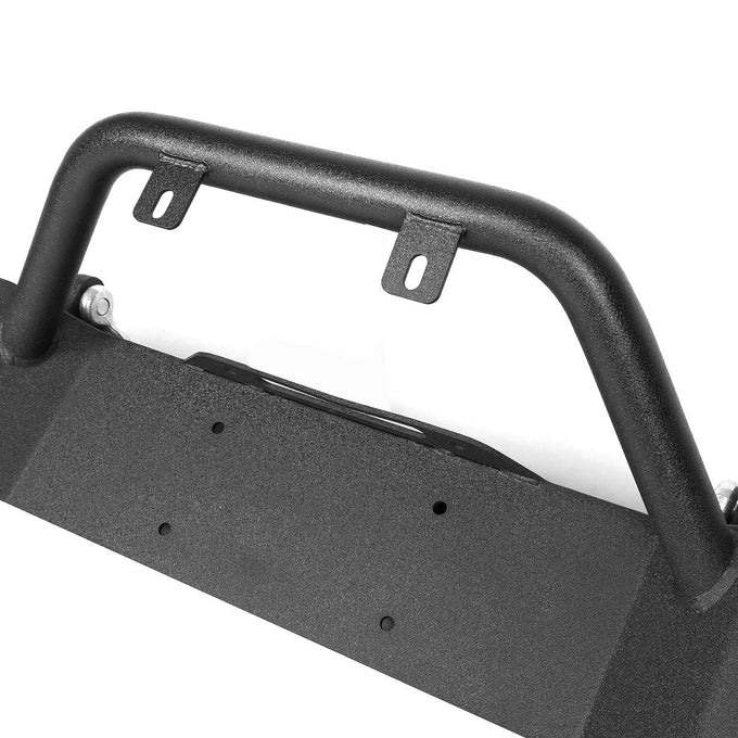 D-Motoring - Front Bumper - Mid Width Style - Auxilary Light Mounts - 07-17 Jeep Wrangler - 3