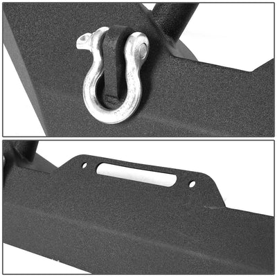 D-Motoring - Front Bumper - Mid Width Style - Auxilary Light Mounts - 07-17 Jeep Wrangler - 4