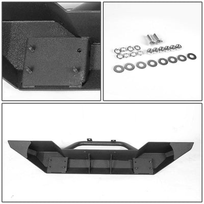 D-Motoring - Front Bumper - Mid Width Style - Auxilary Light Mounts - 07-17 Jeep Wrangler - 5
