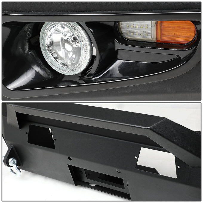 D-Motoring - Front Bumper - With LED Turn Signal Lights - 14-17 Toyota Tundra - 4