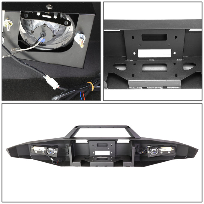 D-Motoring - Front Bumper - With LED Turn Signal Lights - 14-17 Toyota Tundra - 6