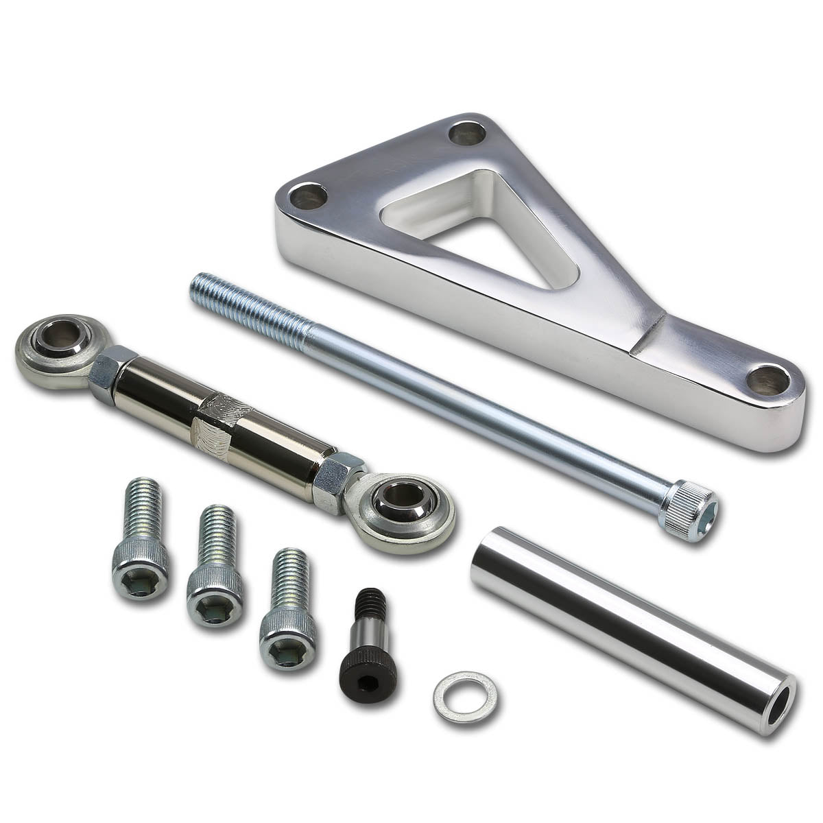 D-Motoring - Alternator Bracket - Chrome - Chevy SBC Long Water Pump LWP - 1