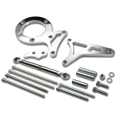D-Motoring - Alternator & Power Steering Bracket - Polished - 79-95 Ford Mustang 5.0L - 1