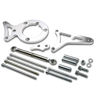 D-Motoring - Alternator & Power Steering Bracket - Polished - 79-95 Ford Mustang 5.0L - 3
