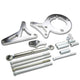 D-Motoring - Alternator & Power Steering Bracket - Polished - 79-95 Ford Mustang 5.0L - 4