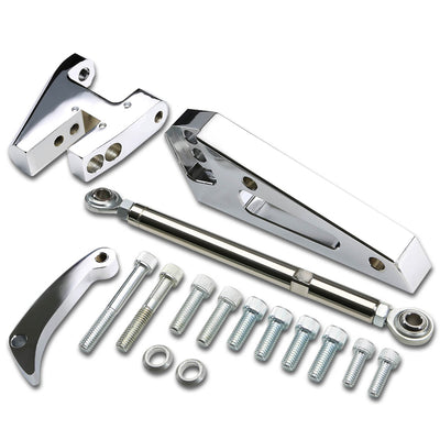 D-Motoring - Alternator Bracket - Chrome - Chevy SBC Short Water Pump SWP - 4