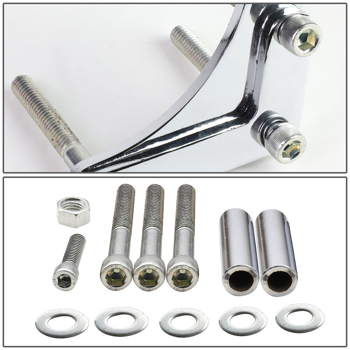 D-Motoring - Alternator Bracket - Low Mount - Chrome - Chevy SBC - 4