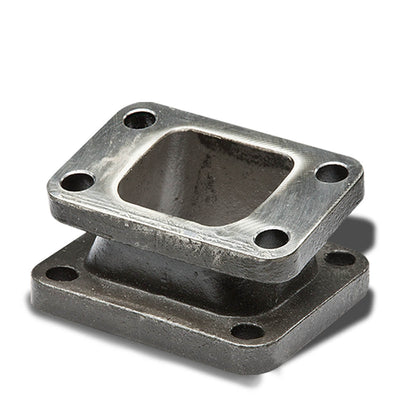 D-Motoring - Adaptor - Turbocharger Manifold Flange - T3 to T4 - W/Angle - No WG Flange - Cast Iron - 1