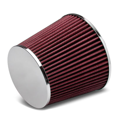D-Motoring - Air Intake Filter - 2.5 Inlet - Cone Style - Washable - Cotton Gauze  - 3