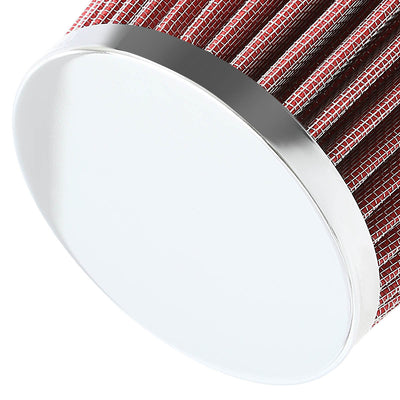 D-Motoring - Air Intake Filter - 2.5 Inlet - Cone Style - Washable - Cotton Gauze  - 4