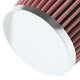 D-Motoring - Air Intake Filter - 2.5 Inlet - Cone Style - Washable - Cotton Gauze  - 4