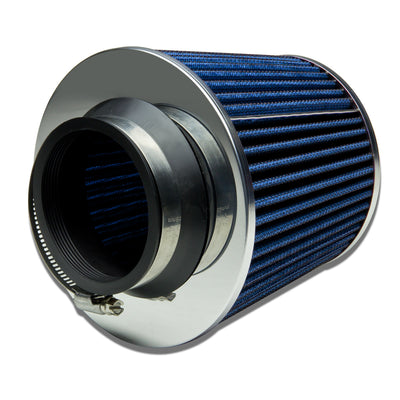 D-Motoring - Air Intake Filter - 3 Inlet - Cone Style - Washable - Cotton Gauze  - 2