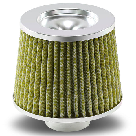 D-Motoring - Air Intake Filter - 3 Inlet - Cone Style - Washable - Cotton Gauze  - 1