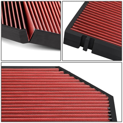 D-Motoring - 08-18 Audi A4 A5 A6 Q5 S4 Porsche Macan Panel Air Filter - Recleanable - 3