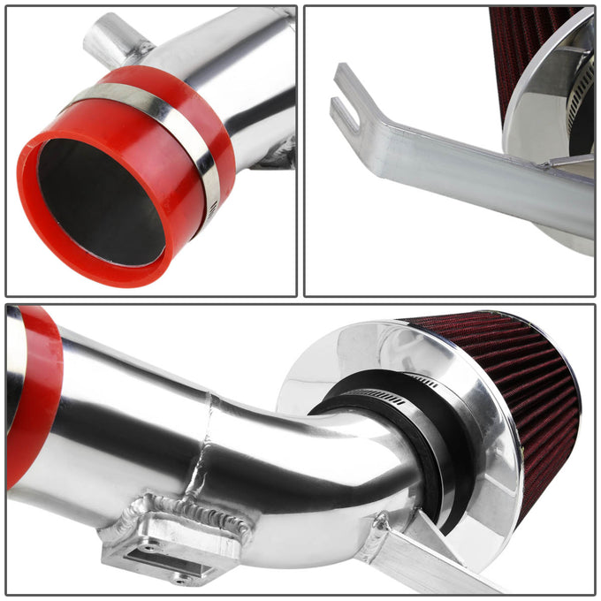 D-Motoring - Short Ram Air Intake System - W/ Cotton Gauze Type Filter - Cone Stlye - Reusable - 07-12 Nissan Altima V6 - 2