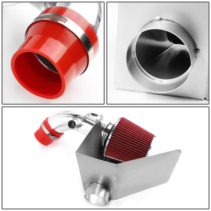 D-Motoring - Short Ram Air Intake System with Heat Shield - W / Cotton Gauze - 07-09 Toyota Camry 2.4L L4 - 4