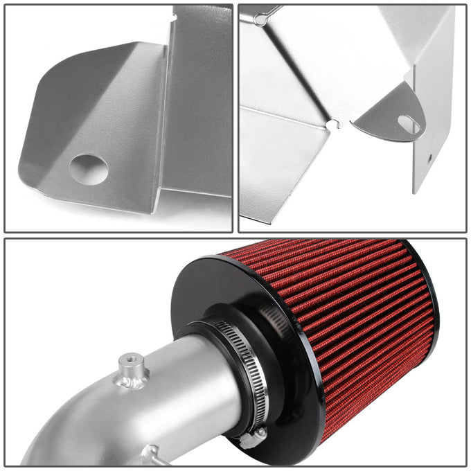 D-Motoring - Short Ram Air Intake System with Heat Shield - W / Cotton Gauze - VW Golf TDI 2.0 / Passat TDI 2.0 / Jetta TDI 2.0 / Beetle TDI 2.0 /Audi A3 TDI 2.0 - 4