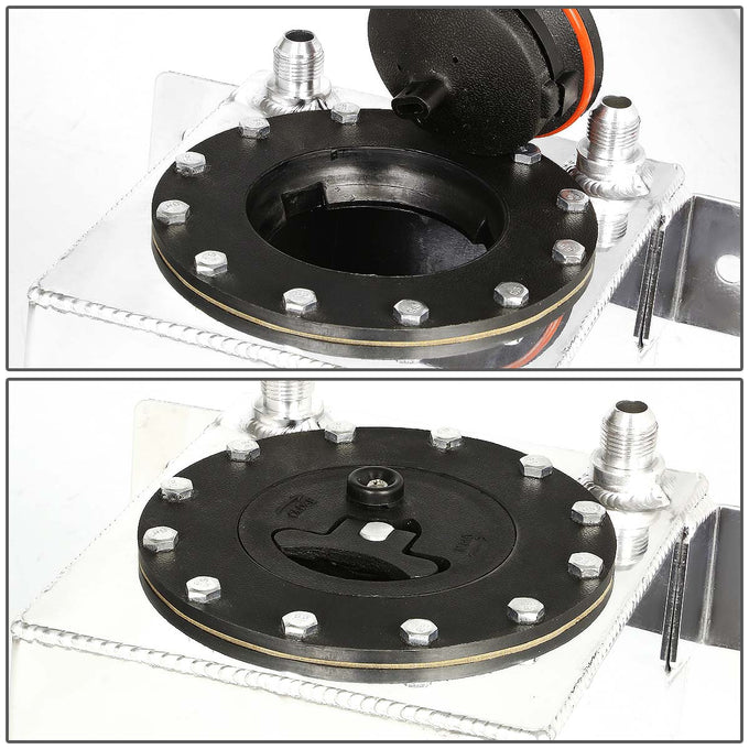 D-Motoring - Fuel Cell - 7 in. (L) x 6.75 in. (W) x 8 in. (H) - 1 Gallon - Bottom Feed - Aluminum - 2