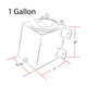D-Motoring - Fuel Cell - 7 in. (L) x 6.75 in. (W) x 8 in. (H) - 1 Gallon - Bottom Feed - Aluminum - 4