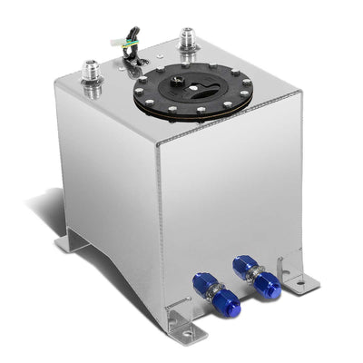 D-Motoring - Fuel Cell - 8 in. (L) x 8.25 in. (W) x 10 in. (H) - 2.5 Gallon - W / Anti-Slosh Foam - Aluminum - 8