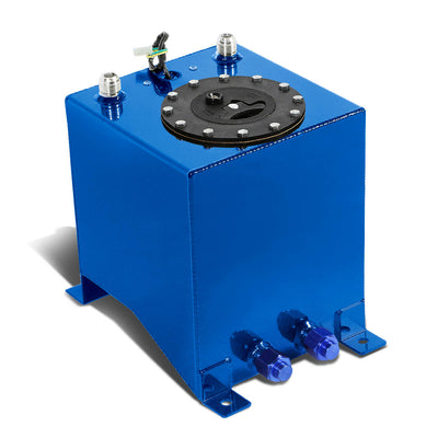 D-Motoring - Fuel Cell - 8 in. (L) x 8.25 in. (W) x 10 in. (H) - 2.5 Gallon - W / Anti-Slosh Foam - Aluminum - 7