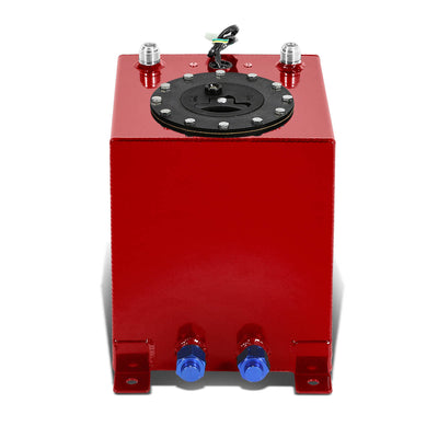 D-Motoring - Fuel Cell - 8 in. (L) x 8.25 in. (W) x 10 in. (H) - 2.5 Gallon - W / Anti-Slosh Foam - Aluminum - 3