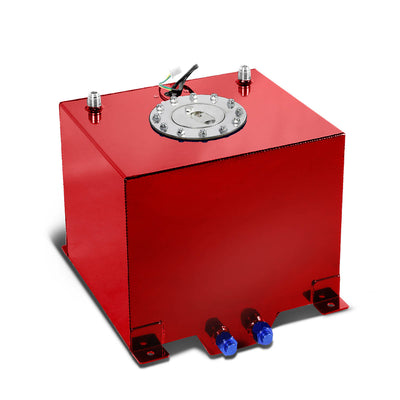D-Motoring - Fuel Cell - 12 in. (L) x 12 in. (W) x 8 in. (H) - 5 Gallon - W / Anti-Slosh Foam - Aluminum - 8