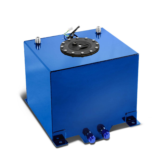 D-Motoring - Fuel Cell - 12 in. (L) x 12 in. (W) x 8 in. (H) - 5 Gallon - W / Anti-Slosh Foam - Aluminum - 6