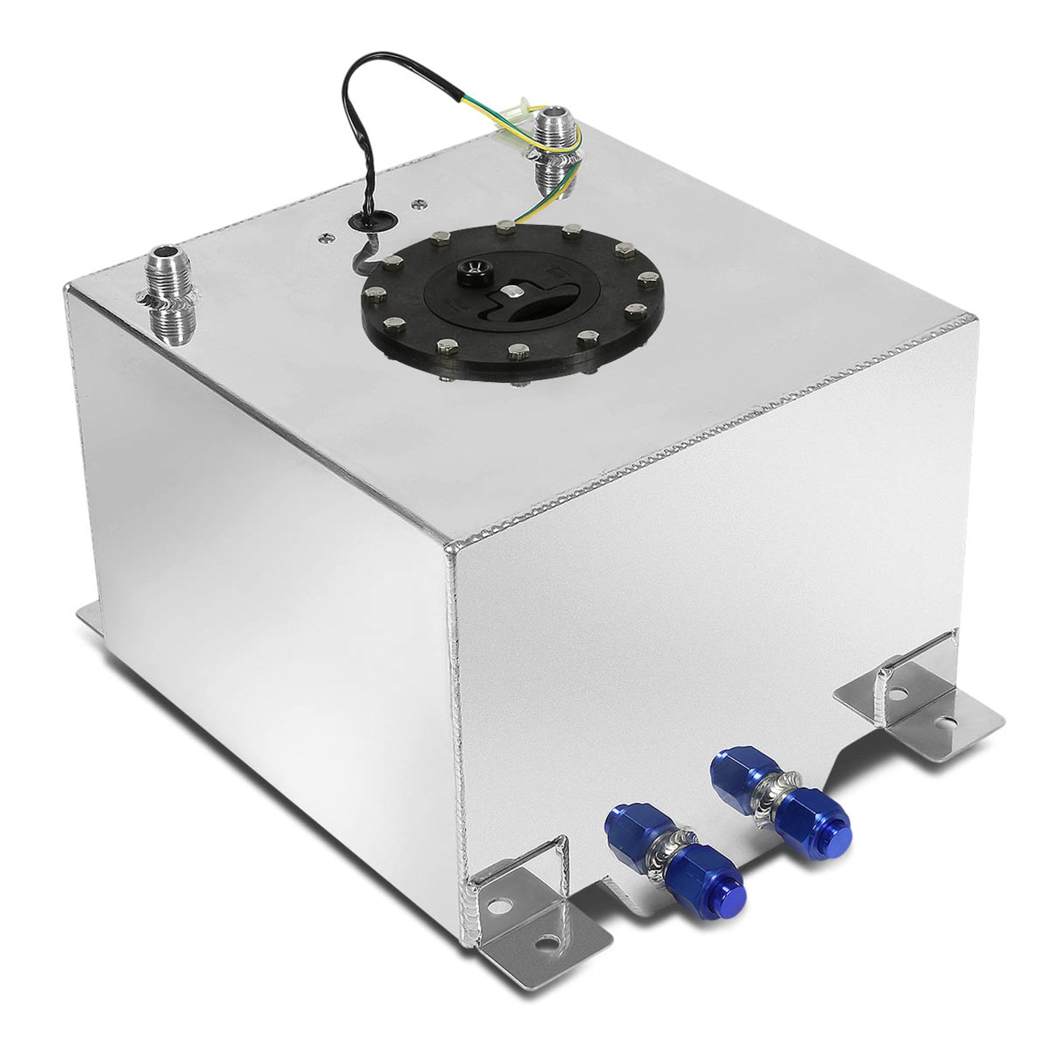 D-Motoring - Fuel Cell - 15 in. (L) x 12.50 in. (W) x 10 in. (H) - 8 Gallon - W / Anti-Slosh Foam - Aluminum - 1