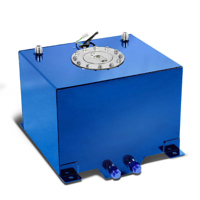 D-Motoring - Fuel Cell - 15 in. (L) x 12.50 in. (W) x 10 in. (H) - 8 Gallon - W / Anti-Slosh Foam - Aluminum - 8