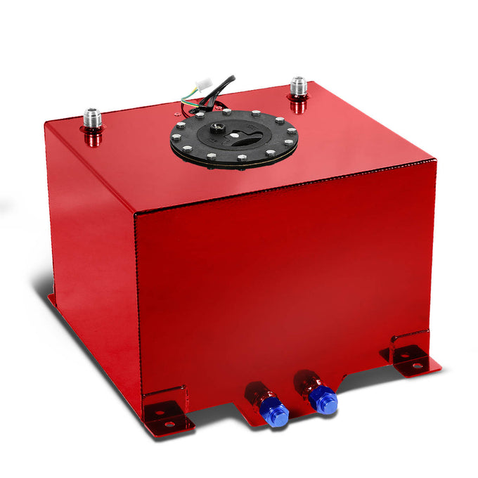 D-Motoring - Fuel Cell - 15 in. (L) x 12.50 in. (W) x 10 in. (H) - 8 Gallon - W / Anti-Slosh Foam - Aluminum - 10