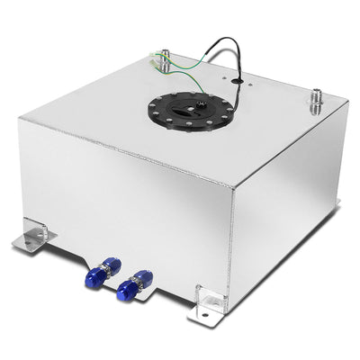 D-Motoring - Fuel Cell - 16.5 in. (L) x 16.5 in. (W) x 9 in. (H) - 10-Gallon - W / Anti-Slosh Foam - Aluminum - 3