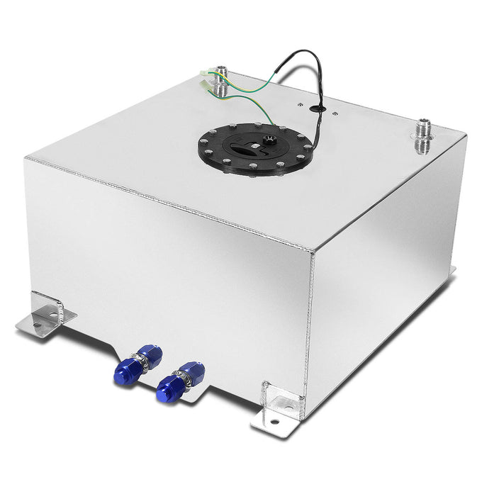 D-Motoring - Fuel Cell - 16.5 in. (L) x 16.5 in. (W) x 9 in. (H) - 10-Gallon - W / Anti-Slosh Foam - Aluminum - 3