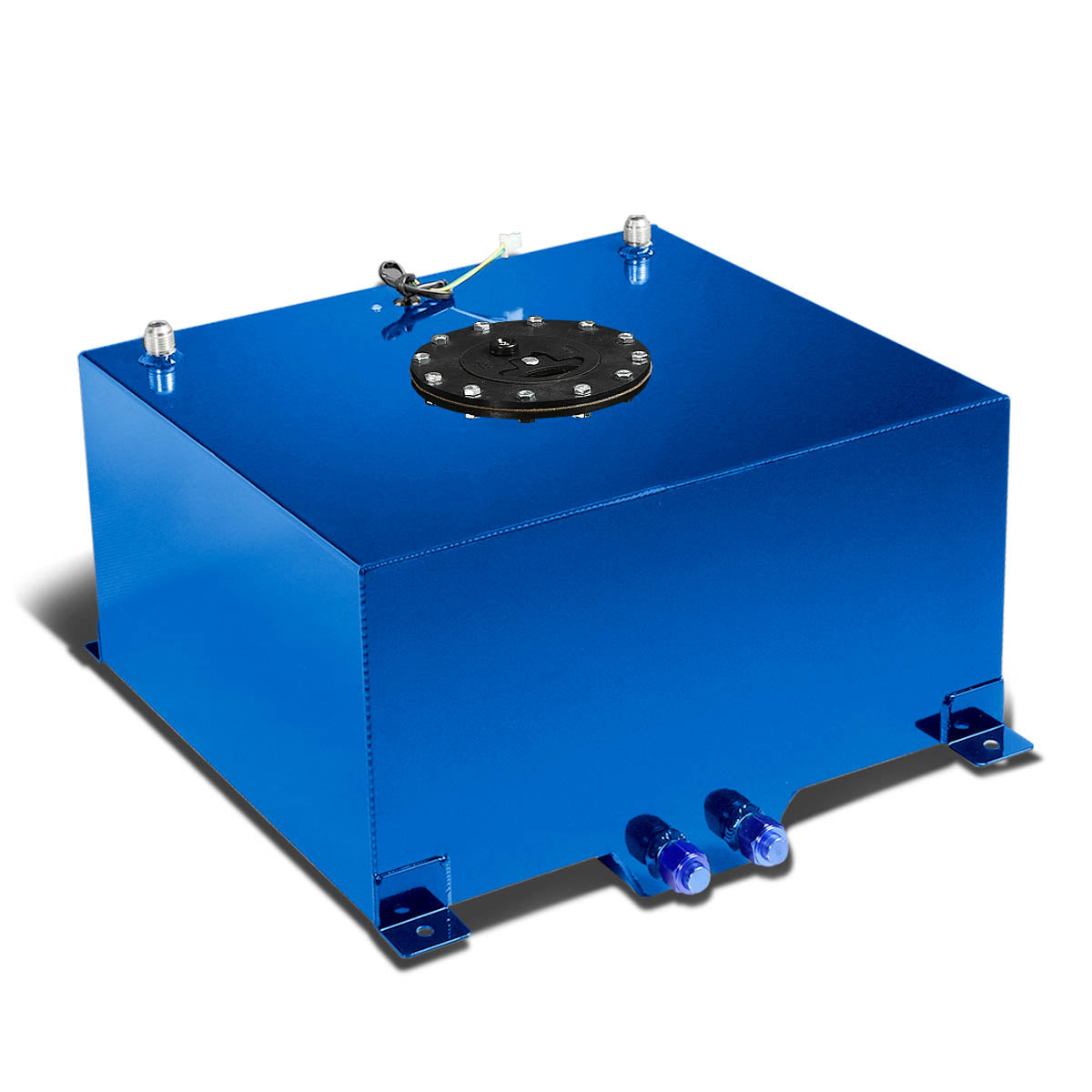 D-Motoring - Fuel Cell - 16.5 in. (L) x 16.5 in. (W) x 9 in. (H) - 10 Gallon - W / Anti-Slosh Foam - Aluminum - 1