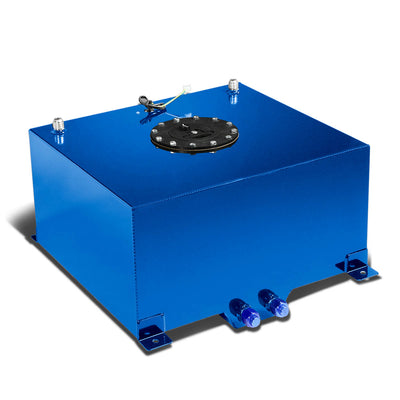 D-Motoring - Fuel Cell - 16.5 in. (L) x 16.5 in. (W) x 9 in. (H) - 10 Gallon - W / Anti-Slosh Foam - Aluminum - 1