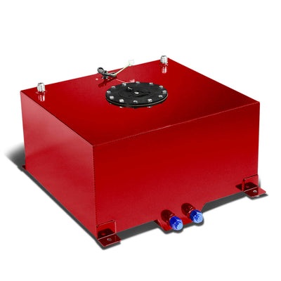 D-Motoring - Fuel Cell - 16.5 in. (L) x 16.5 in. (W) x 9 in. (H) - 10 Gallon - W / Anti-Slosh Foam - Aluminum - 8