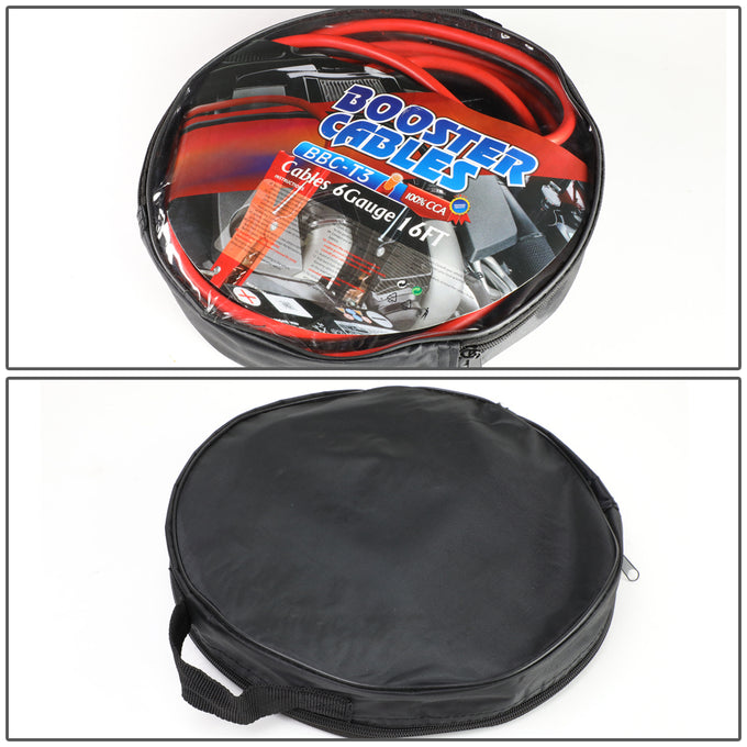D-Motoring - Jumper Cables - Heavy Duty 6 Gauge 16 Ft - 400 AMP - 5