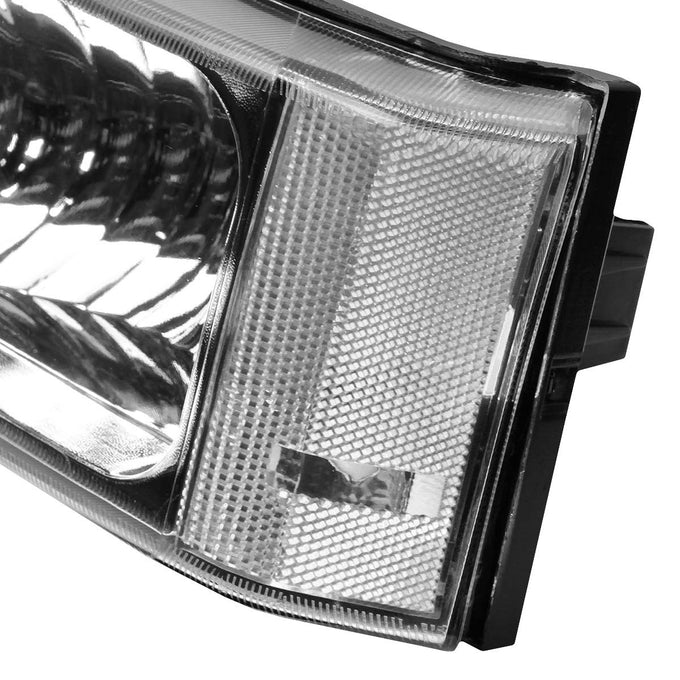 D-Motoring - Bumper Lights - Chrome Housing - Clear Corner - Plug-n-Play - Pair - Chevy Avalanche 1500 / 2500 / Silverado 1500 / 2500 / 3500 & HD Models - 3