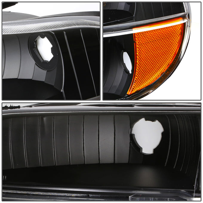 D-Motoring - Bumper Lights - Black Housing - Amber Corner - Plug-n-Play - Pair - Ford Explorer / Mercury Mountaineer - 2