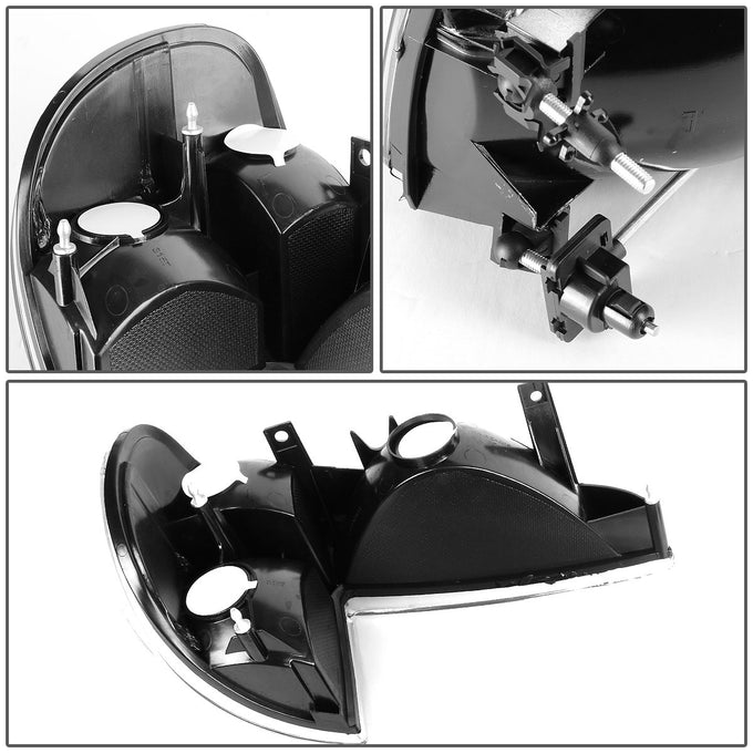 D-Motoring - Bumper Lights - Black Housing - Amber Corner - Plug-n-Play - Pair - Ford Explorer / Mercury Mountaineer - 4