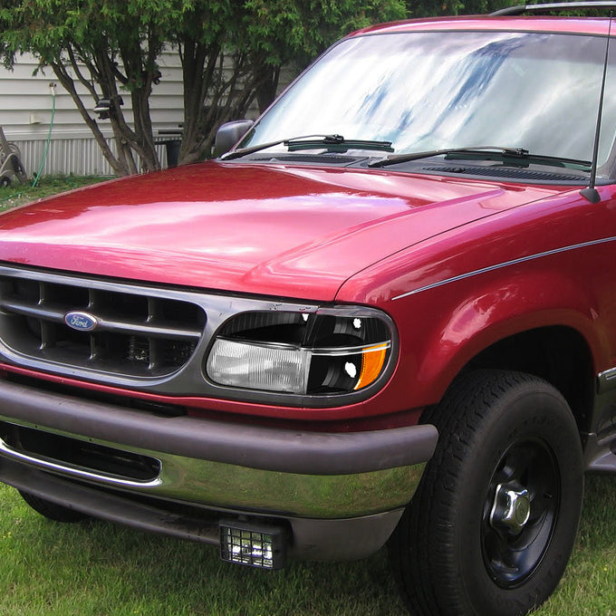 D-Motoring - Bumper Lights - Black Housing - Amber Corner - Plug-n-Play - Pair - Ford Explorer / Mercury Mountaineer - 5