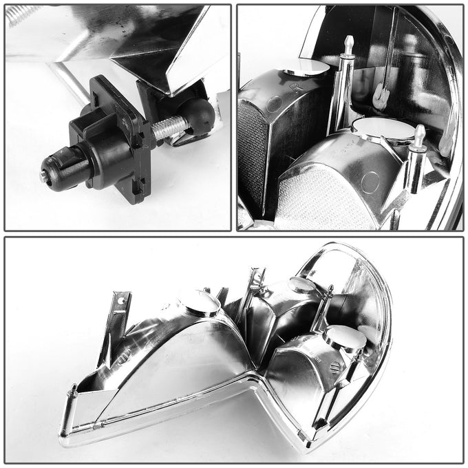 D-Motoring - Bumper Lights - Chrome Housing - Amber Corner - Plug-n-Play - Pair - Ford Explorer / Mercury Mountaineer - 4