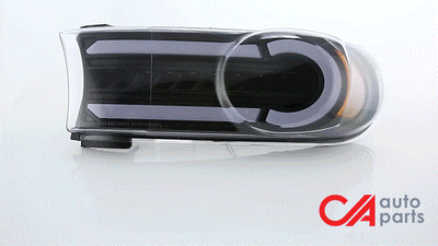 Black Housing Amber Corner LED DRL Sequential Turn Signal Bumper Lights<br>07-14 Toyota FJ Cruiser