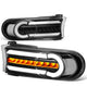 Black Housing LED DRL Sequential Turn Signal Bumper Lights<br>07-14 Toyota FJ Cruiser