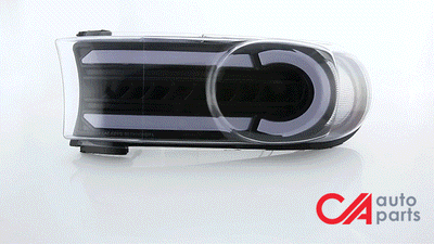 Black Housing LED DRL Sequential Turn Signal Bumper Lights<br>07-14 Toyota FJ Cruiser