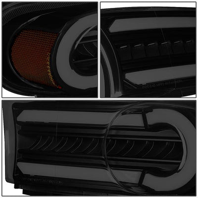 07-14 Toyota FJ Cruiser Bumper Lights - 3D LED DRL+Sequential Turn Signal - Smoked Lens - Amber Corner - Pair - BL-LB-FJC07-BK-SM-AM - 5