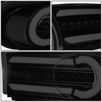 07-14 Toyota FJ Cruiser Bumper Lights - 3D LED DRL+Sequential Turn Signal - Smoked Lens - Clear Corner - Pair - BL-LB-FJC07-BK-SM-CL1 - 5
