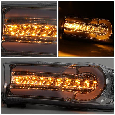 07-14 Toyota FJ Cruiser Bumper Lights - 3D LED DRL+Sequential Turn Signal - Clear Lens - Clear Corner - Pair - BL-LB-FJC07-CH-CL1 - 4