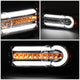 07-14 Toyota FJ Cruiser Bumper Lights - 3D LED DRL+Sequential Turn Signal - Smoked Lens - Amber Corner - Pair - BL-LB-FJC07-SM-AM - 3